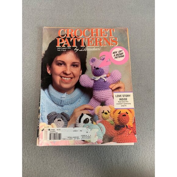 Vintage Leisure Arts Crochet Patterns By Herrschners Lot 1991 - Picture 4 of 5